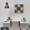 Magnetic Tic Tac Toe Wall Game Board - Black & White (15" x 15")